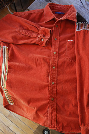 Red Notch Recycled Patched Clothing