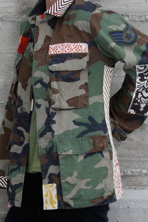 Recycled Army Jacket by red notch